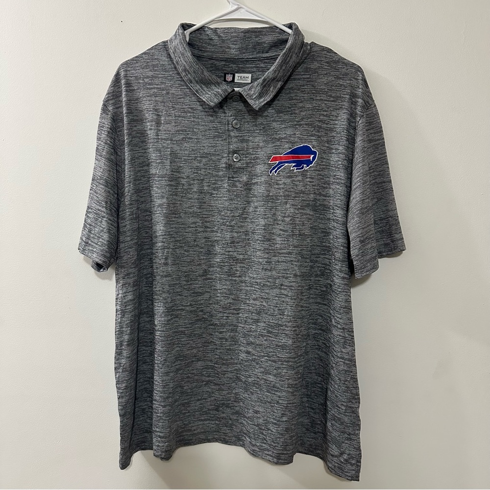 NFL Team‎ Apparel Men’s Buffalo Bills Polo Shirt Size XXL 2XL Gray